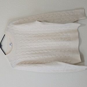Uniqlo Cream Cable Knit Sweater S